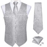 Meeste sinine vest Paisley lilleline siidist žakaarv&auml;rvi vintage vesti &uuml;likond lipsu komplekt pulmadeks S