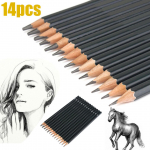 14tk Uus Sketch Drawing Pliiatsi komplekt 12B 10B 8B 7B 6B 5B 4B 3B 2B 1B HB 2H 4H 6H