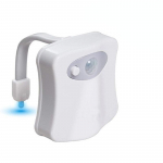 16 v&auml;rvi liikumisanduriga automaatne tualettruumi &ouml;&ouml;valgus WC kaussi iste &ouml;&ouml;valgusti, mis t&ouml;&ouml;tab akuga valge