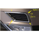 Auto esiosa udutulelaterna raam ABS kroom trimmipaneeli kate 2tk Volkswagen VW Tiguan L MK2 2016 2017 jaoks Down 2pcs black