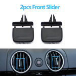 Auto esipaneeli kliimaseadme AC &otilde;hutusava resti paneel Porsche Boxster Cayman 987 2006 2007 2008 2009 jaoks 2PCS Slider black