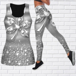 Crystal Leaf Print joogariietus naistele Mood Treening Retuusid Fitness Sport Vabaaja joogap&uuml;ksid XL