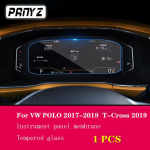 For Volkswagen Polo T-Cross 2017-2023 Car interior Instrument panel membrane LCD screen Tempered glass protective film 1 PCS