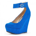 Uued elegantsed naiste platvormiga Peep Toe Velvet k&otilde;rge kontsaga kingad sandaalid 40 sinine