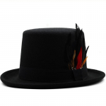 Suleb&auml;nd Silindrim&uuml;ts 13,5 cm Villane Naiste Meeste Top Fedora M&uuml;ts Mustkunstnik Valge Steampunk Cosplay Punk Peom&uuml;tsid Dropshipping 56-58CM