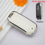 7 nupuga TPU autov&otilde;tme korpuse kate KIA Seltos Sportage NQ5 Sorento Mq4 GT LINE K5 DL3 Carnival Ev6 2021 2020 automaatse v&otilde;tmehoidja jaoks Key Case valge