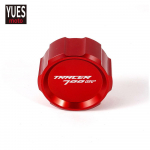 Motorcycle Accessories Front & Rear brake Fluid Cylinder Master Reservoir Cover Cap For Yamaha Tracer 700 GT rear red