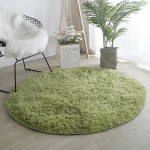 Punane vaip &uuml;mmargune pehme kohev vaip Soliidne mitmev&auml;rviline &uuml;mmargune diivanilaua vaip Palus lastetoa vaibad Shaggy m&auml;ngumatt Armas Diameter 100cm