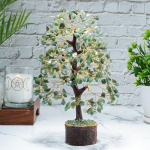 T&scaron;akrapuu, traat-bonsai feng shui puu, rahapuu kristall positiivse energiaga kodukaunistuseks