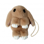 Messengeri kott Cartoon Bunny Shapr karvane kohev pehme puutetundlik pl&uuml;&uuml;sist kett &otilde;larihm, suure mahutavusega t&otilde;mblukuga suletav naiste &otilde;lakott Crossbody kott