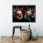 5D DIY teemantmaal kolju ristpistes komplekt mosaiik teemanttikand roos t&auml;is &uuml;mar/ruudukujuline puur kodukaunistus Round 30x40cm