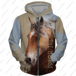 The Dream Wild Horse Run 3D Prindiga dressipluus Hoodie Meeste/naiste S&uuml;gisene soe fliis naljakas džemprid Moekujundusega Loomade Pullover S