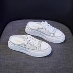 Pooltoega valged jalan&otilde;ud, naiste m&otilde;&otilde;n, 2021. aasta suve uued &uuml;li&otilde;pilased ilma kontsadeta jooksujalatsid 35 must