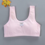 Teismeliste t&uuml;drukute rinnahoidja j&otilde;usaal puuvillane aluspesu, treeningvest, t&uuml;drukute k&auml;rbitud aluspesu 10&ndash;16 aastat one size valge