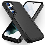 Pimestamisvastane tagakaane &uuml;mbris Samsung Galaxy S23 FE S22 Ultra 5G S21 Plus S20 FE S 23 22 20 kahekihiliste 2-&uuml;hes Coque Armor &uuml;mbriste jaoks for Galaxy S23 FE must