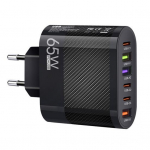 Laadimispea, mitme liidesega 3USB ja 3-t&uuml;&uuml;pi c kiirlaadija, kaasaskantav EU-pistikupesaga telefonilaadija kodukontori reisimiseks EU Plug