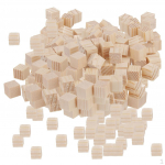 200 tk 10 mm naturaalsest puidust plokid minikuubikud, kaunistused puidut&ouml;&ouml; jaoks