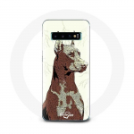 &Uuml;mbris Samsung Galaxy S10 Dobermani koerat&otilde;ugu jaoks