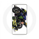Valge taustaga &uuml;mbris Huawei P8 Valentino Rossi Speedi draiveri jaoks