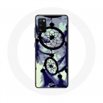 Coque pour Oppo A16 Attrape R&ecirc;ve violet gris et Noir