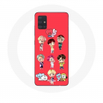 Coque pour Samsung Galaxy A51 BTS TinyTAN Animation BT21 Affiche