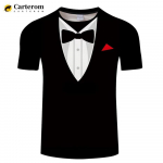 V&otilde;lts&uuml;likond 3D prinditud T-s&auml;rk Smoking Retro lipsu &uuml;likonna mustriga Moesuund Naljakas T-s&auml;rk Meeste isikup&auml;rastatud vabaaja T-s&auml;rk XL