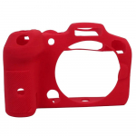 Canon EOS R7 silikoonist armor naha&uuml;mbrise kaitsev korpuse kate Kaitse kaamera kott Libisemisvastase tekstuuriga disain punane