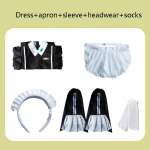 Vocaloid Miku Cosplay Kost&uuml;&uuml;m Naised Lolita Seksikas Neiu Kleit Peakate P&otilde;ll Riietus Armas Pidu &Uuml;htne Halloween Karnevali Riietus L