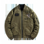Meeste pommitajajakk tikanditega Kerge lennujakk Vabaaja softshell Varisty jope meestele Moodne vabaaja tuulejakk kevadeks ja s&uuml;giseks 2XL armee roheline v&auml;rv