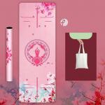 Looduslikust kummist tr&uuml;kitud sametpinnaga joogamatt &otilde;huke libisemisvastane kaasaskantav higi neelav kokkupandav p&otilde;randar&auml;tik Fitnessi pestav p&otilde;randamatt 183cmX68cmX1.5mm