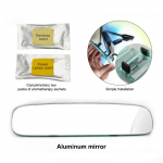 SEAMETAL auto tahavaatepeegel aromaatne lainurk tahavaade suur vaade kumer parkimispeegel auto salongi tarvikud 1 set valge