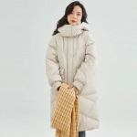 Sulejope Naiste teemantruuduline talve uus moodne suur tasku kapuutsiga puuvillane jope L must