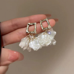 BLINGBAY Naiste K&otilde;rvar&otilde;ngad As&uuml;mmeetriline Teemantring Kristall-Lillek&otilde;rvar&otilde;ngad Palee stiilis V&auml;rvilised Retrok&otilde;rvar&otilde;ngad Kaasaegsed Ehted Kingitused