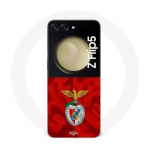 Coque Samsung Galaxy Z Flip5 slb benfica fond rouge