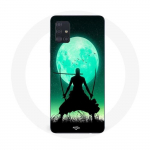 Coque Maniacase pour Samsung Galaxy A51 4g roronoa zoro triple &eacute;p&eacute;e pleine lune