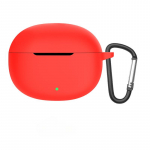 OPPO Realme Buds Air 5 k&otilde;rvaklappide kaitse&uuml;mbrisele, silikoonist &uuml;mbrisele, armas kate, Siiami silikoonist puhtav&auml;rviline kate Realme Budsi jaoks punane