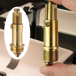 2x Basin Pops up Bolt Bathroom Sink Bound Stopper Water Drainage Push Converter Click Clack Plug