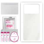 apgo MATTE Protective Skin Sticker for the back compatible with Xiaomi Poco X4 Pro, Wrap Film, Hydrogel Film, Flexible, Soft TPU with positioning laye