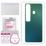 apgo Protective Skin Sticker for the back compatible with Tecno Spark 7 Pro, Wrap Film, Foil, Vinyl - Pattern Carbon Chameleon CAKA1