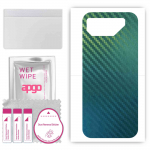 apgo Protective Skin Sticker for the back compatible with Asus ROG Phone 7, Wrap Film, Foil, Vinyl - Pattern Carbon Chameleon CAKA1