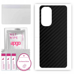 apgo Protective Skin Sticker for the back compatible with Motorola Moto G 5G 2022, Wrap Film, Foil, Vinyl - Pattern Carbon Black