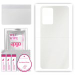 apgo Protective Skin Sticker for the back compatible with Xiaomi Redmi 10 5G, Wrap Film, Foil, Vinyl - Pattern Matte Transparent
