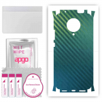 apgo Protective Skin Sticker for the back+sides compatible with Xiaomi Poco F2 Pro, Full Wrap Film, Foil, Vinyl - Pattern Carbon Chameleon CAKA1