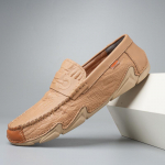 39-46 Mood Meeste vabaaja nahast jalan&otilde;ud Mokassiinid Lamedad s&otilde;idujalatsid 39 must/valge