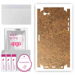 apgo Protective Skin Sticker for the back+sides compatible with Apple iPhone SE 2016, Full Wrap Film, Foil, Vinyl - Pattern Rusty Copper