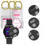 3x apgo MATTE h&uuml;briidne kaitseklaas, mis &uuml;hildub Guess Connect Touch C1002M1-ga, painduv nanoklaas, suurep&auml;rane asendus karastatud klaasile, kriimustus-