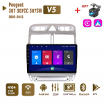 Android Auto Raadio Stereo Peugeot 307 307CC 307SW 2002-2013 jaoks 2 DIN Multimeedia Carplay Navigatsioon Autoradio GPS WIFI Peaseade 4+64GB 4+64GB