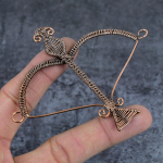Bow & Arrow Handmade Copper Wire Wrap Gift Jewelry Pendant 3.15 n8n61