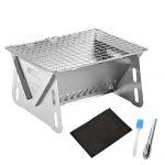 Kokkupandav l&otilde;kkegrill Kaasaskantav matkagrill roostekindel korrosioonikindel &otilde;&otilde;nes disain v&auml;litingimustes siseruumides olev grill A