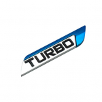 3D metallist TURBO turbolaaduriga auto kleebise logo embleemi m&auml;rgi auto stiilikleebised Right sinine